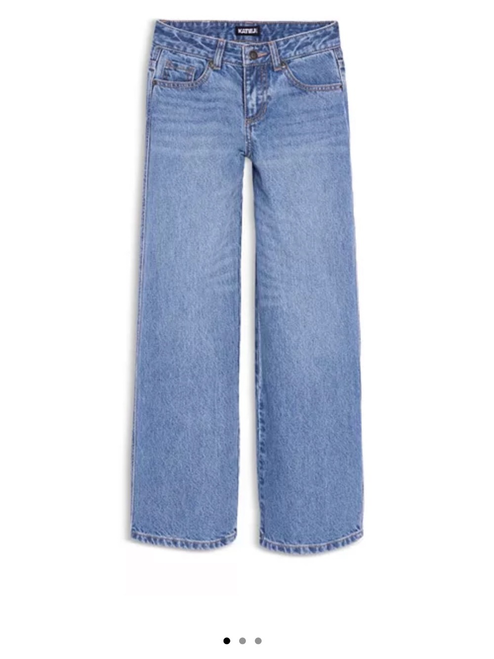 KatieJnyc Girls Chicago Low Rise Wide Leg Jeans NWT
